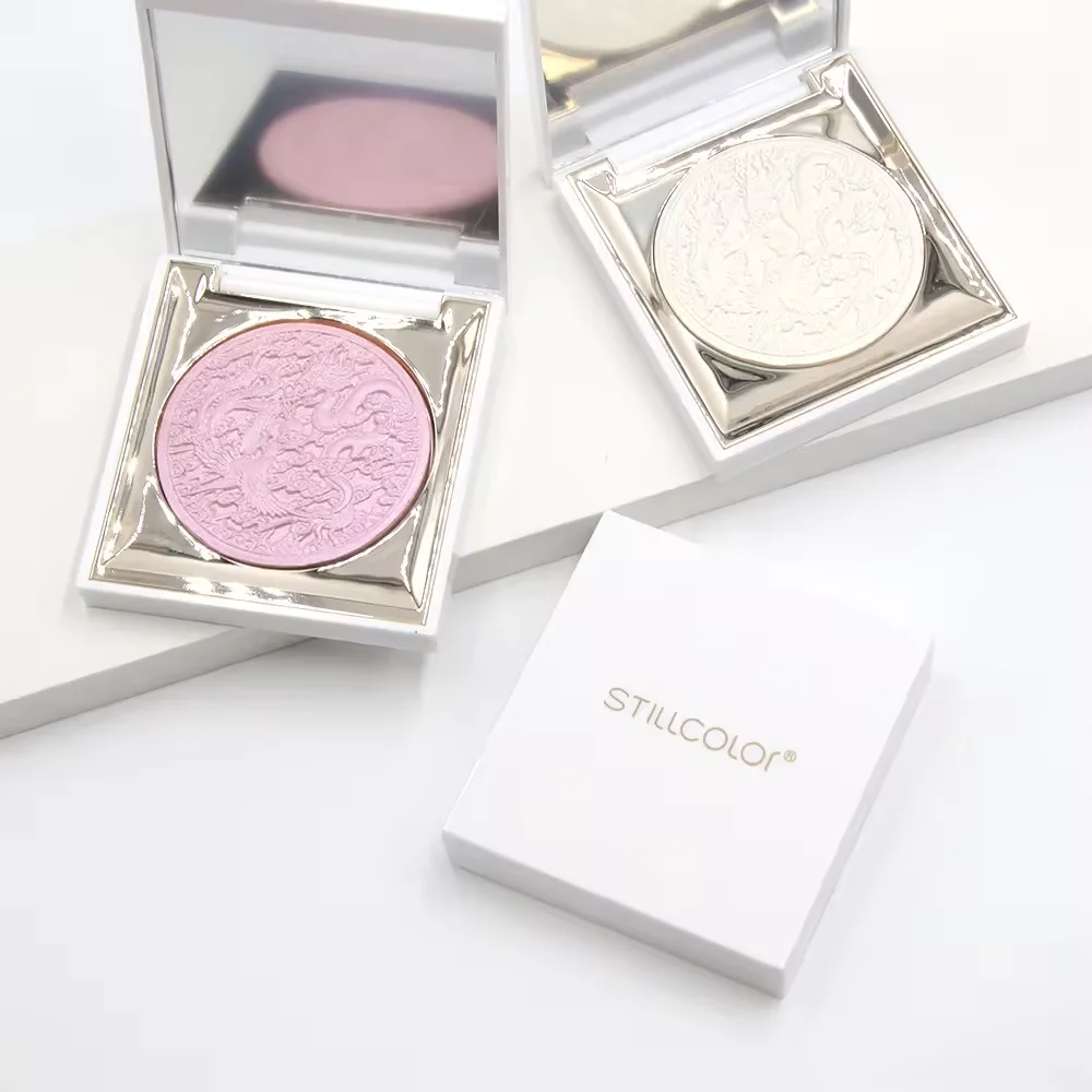 New arrival Sell HOT Vegan Baked Powder Long Lasting Skin Makeup Label 3D Highlighter Palette