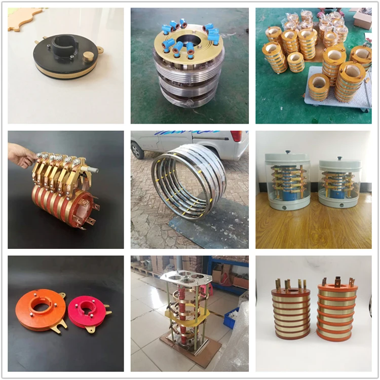 Electrical Connector Carbon Brushes 4 Ring Slip Ring rotary electrical interface