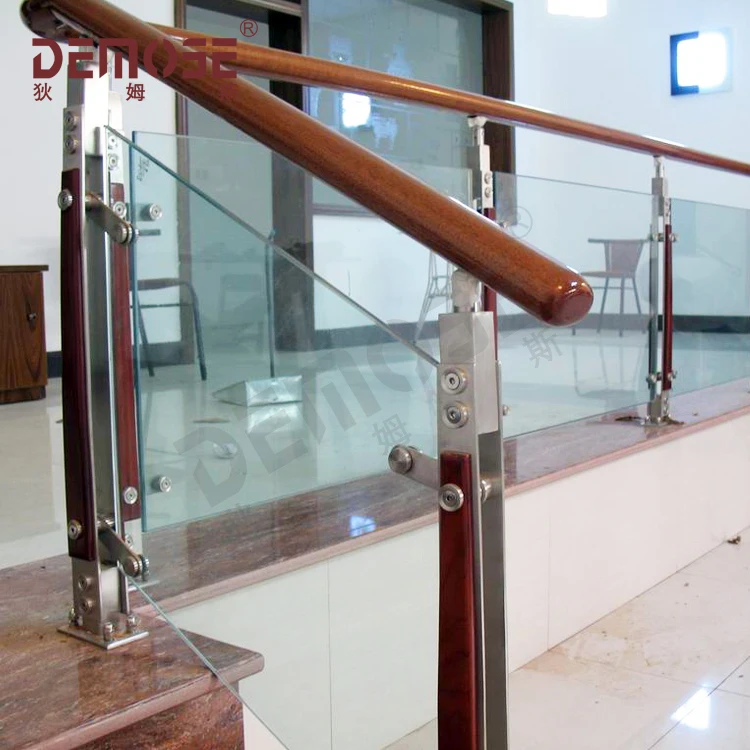 steel wood stair handrail designs