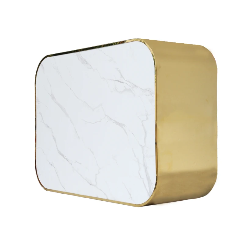 Modern Supermarket Restaurant Cashier Counter Table High Quality Stainless Steel Cashier Counter