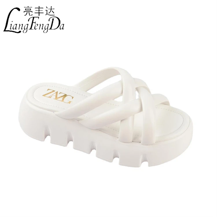 designer sandals Custom Logo Outdoor Slides Slippers for Women Soft Think Bottom Ladies Slippers Sandales-femme- PVC Custom Packing PU 600 Pairs