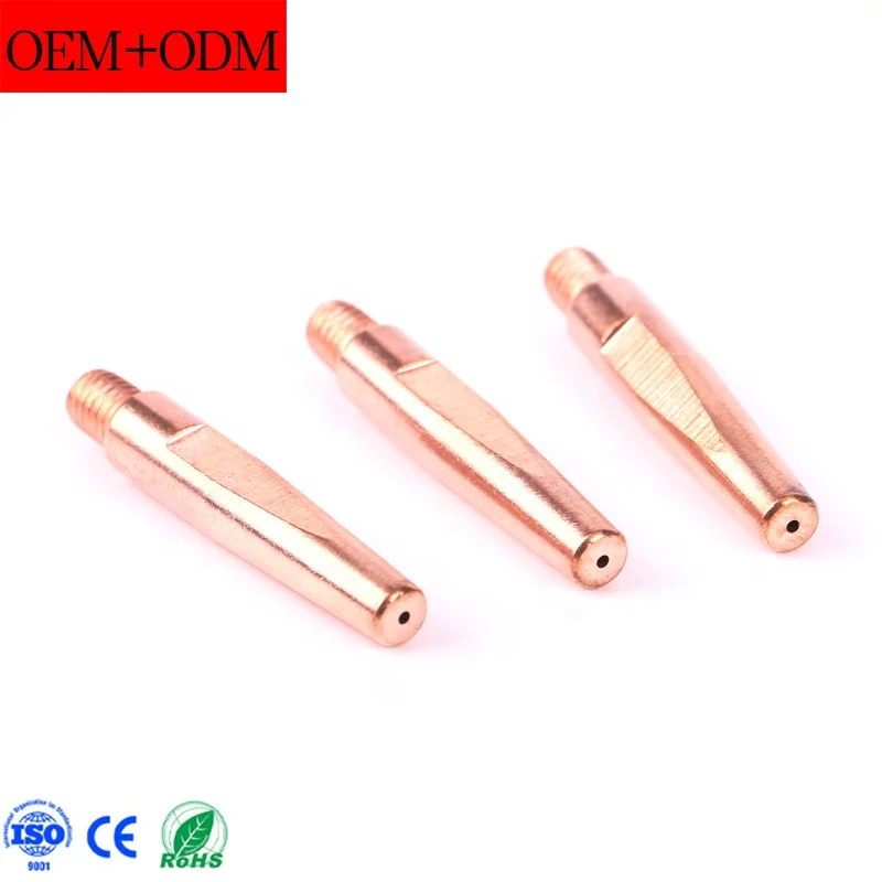 PANA 200A M6 CONTACT TIP 350A P500A Plasma P80 DIAMETER 00.6m 0.8m 1.0m for WELDING TORCH