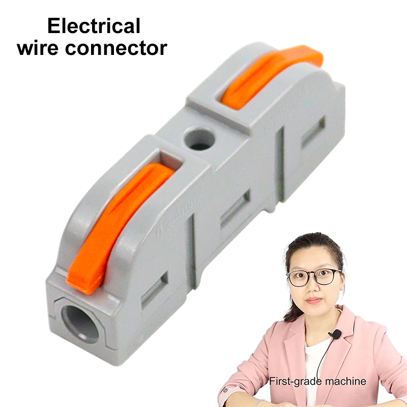 Electric connector 1 in 1 out CE 32A 400V universal compact wiring cable connection 12AWG~28AWG  model 221