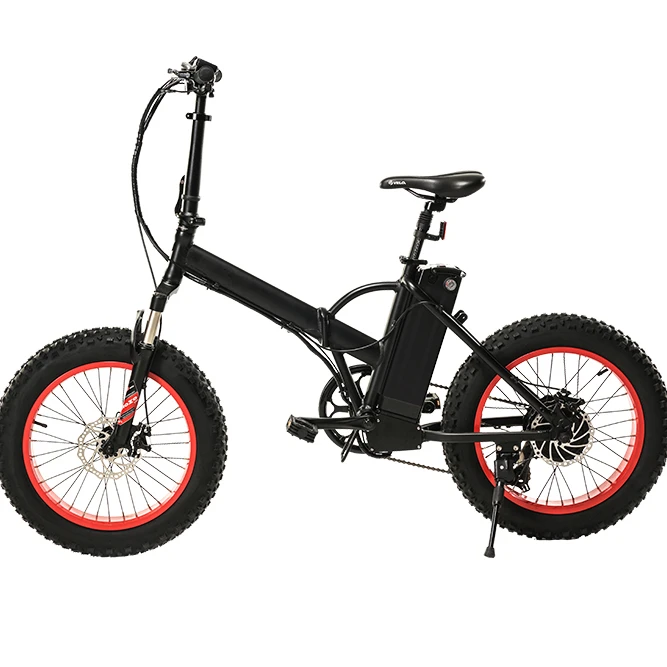 Aluminum Alloy Mini Folding Electric Bike Adults 20-Inch 4.0 Tire Electric Bike Disc Brake 48v 350w Single Speed Tube Sale