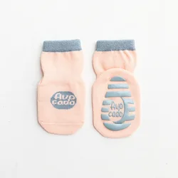 Factory Supply  Spring and Autumn New Children Floor Ankle Socks Glue Baby Non-Slip Pure Cotton Socks