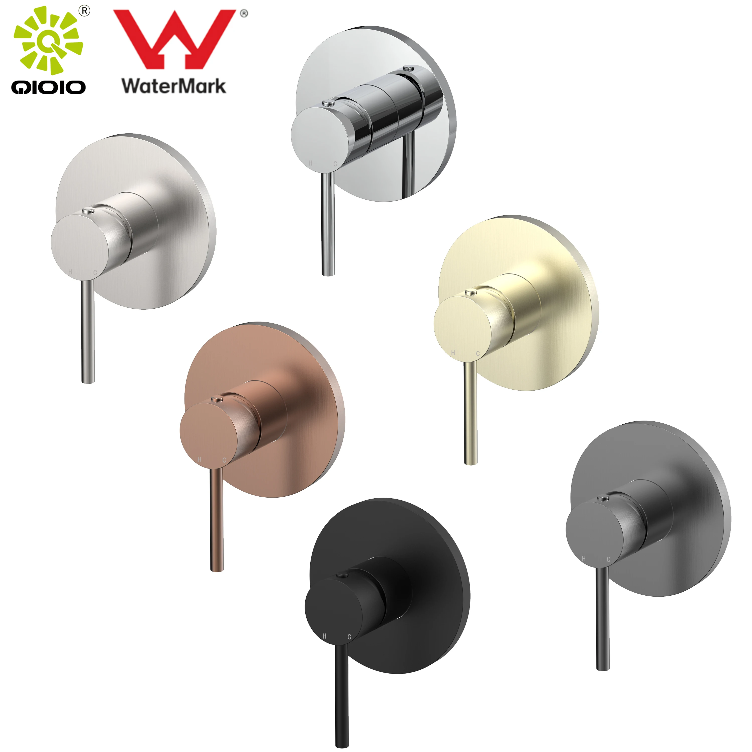 Watermark 304 Stainless steel casting valve body Kaiping concealed hot sales bathroom faucets shower SS304 and 316L