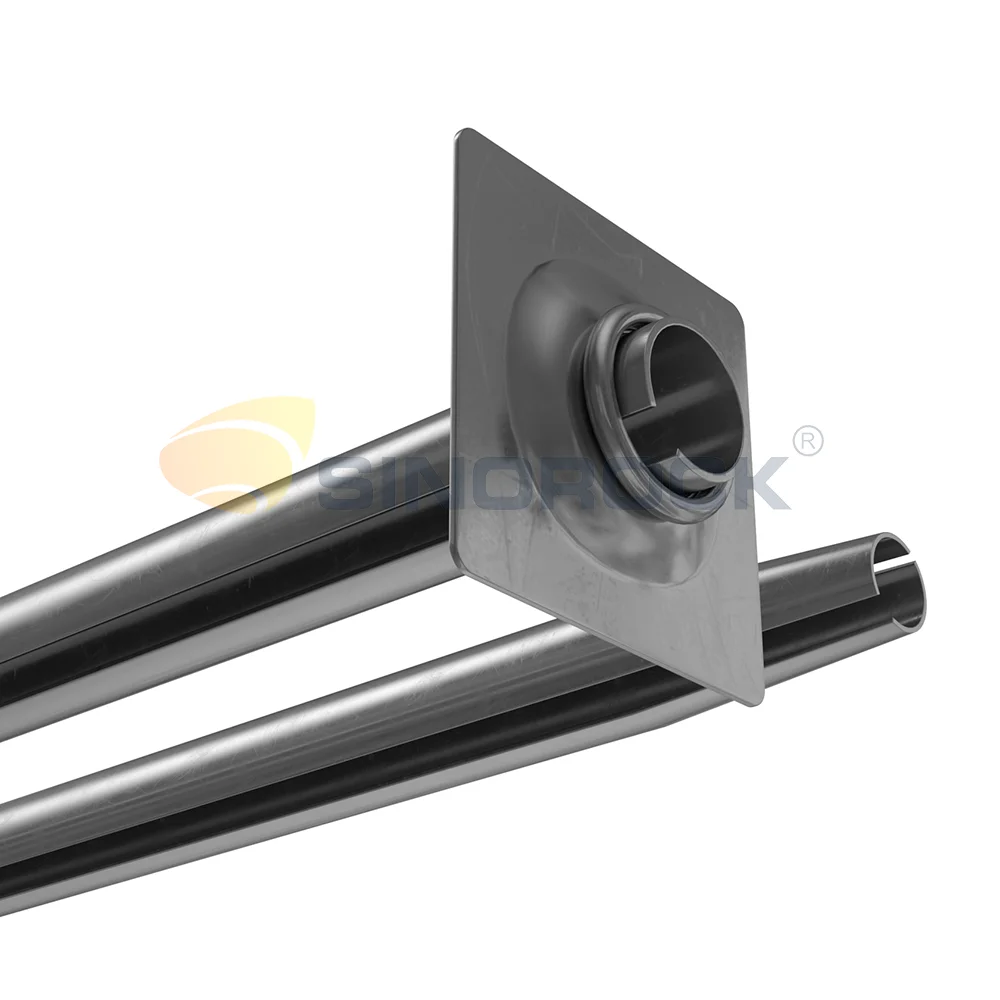 39mm Mining Roof Ground Support Split Set with Domed Bearing Plate Mining Roof Bolting