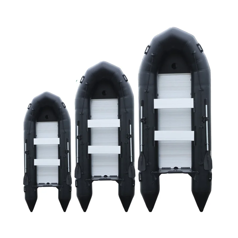 Toshare Custom PVC Drop Stitch Inflatable Fishing Boats 3 4 5 Person Aluminium Alloy Floor Fishing Boat Price