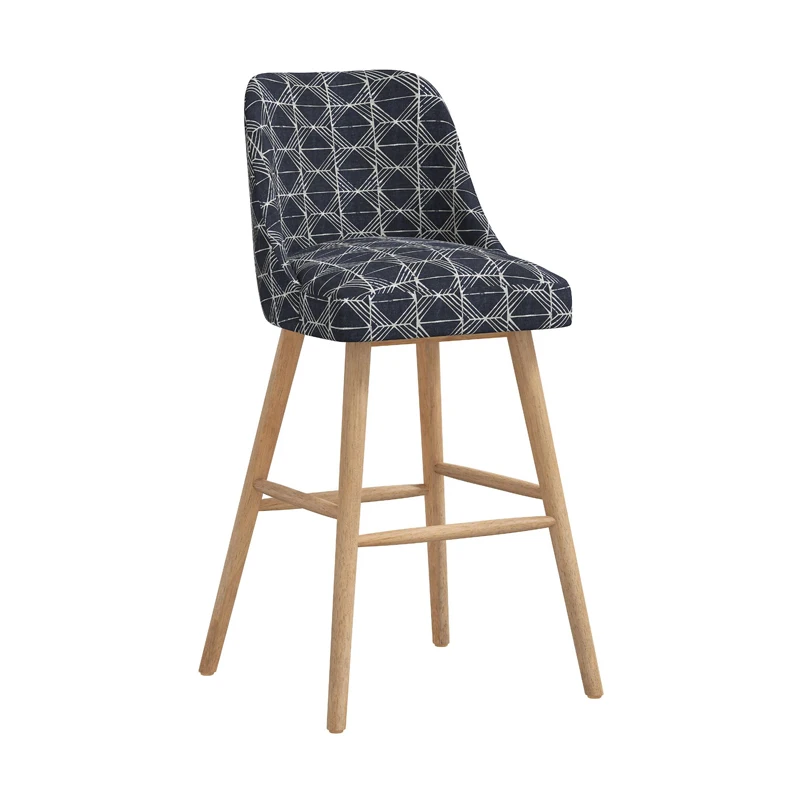 counter high wooden chair counter height chair modern counter bar stool chair with back base