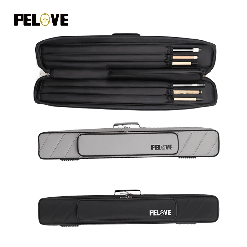 Custom 6 holes Custom Black Oxford Luxury Professional 2b4s 1/2 Billiard Pool Cue Case For Sale