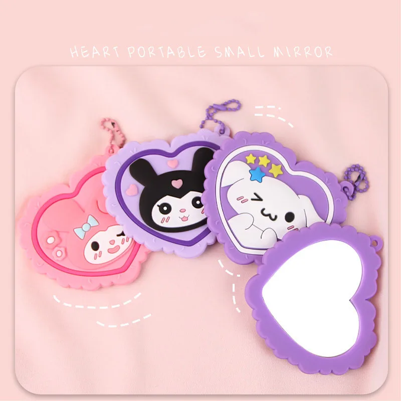 YUE Новинка 1 шт. Лидер продаж ручное зеркало Sanrio Kulomi мультяшное портативное симпатичное новое для макияжа