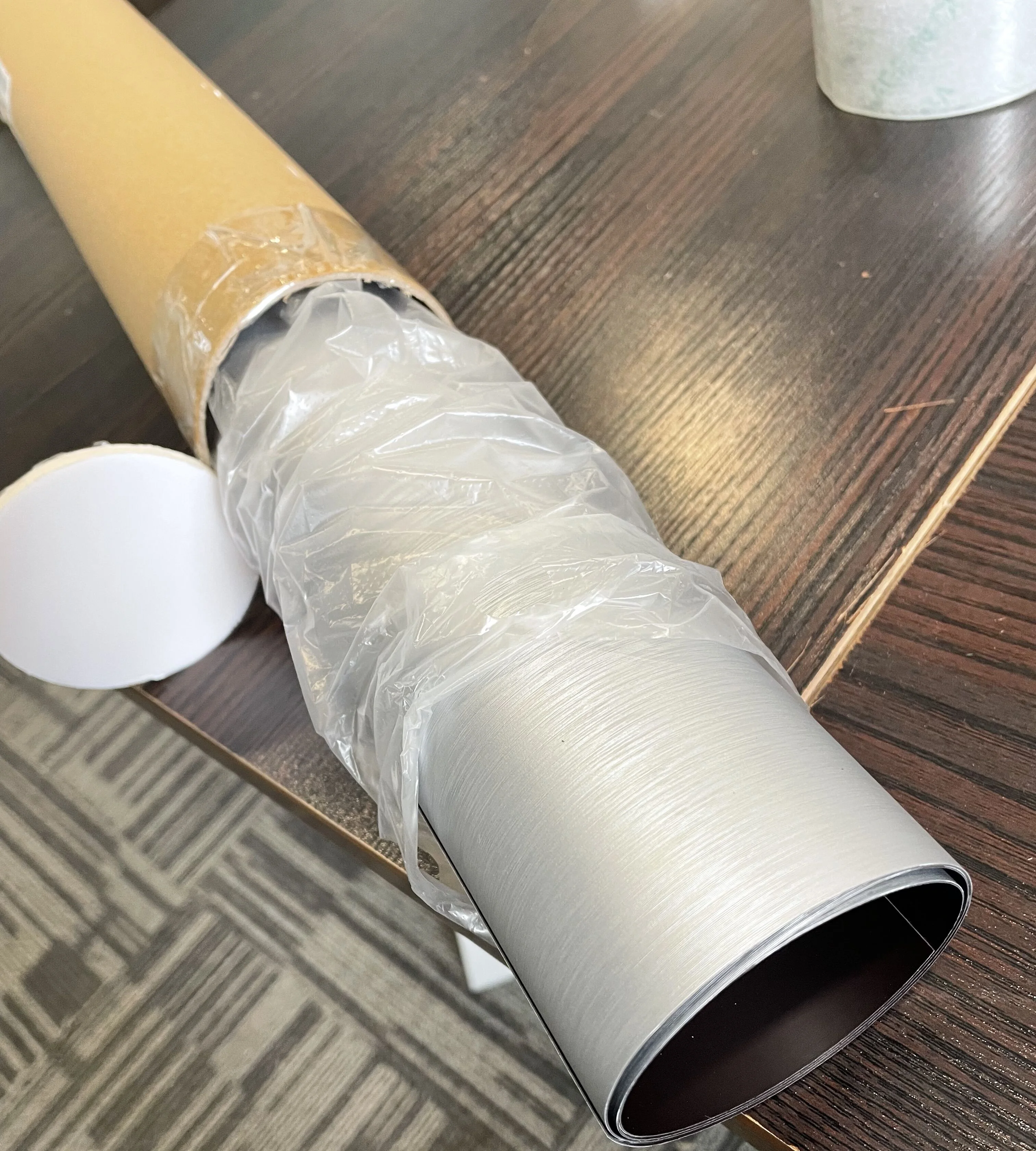 stainless steel magnet sticker silver brushed dishwasher magnetic cover