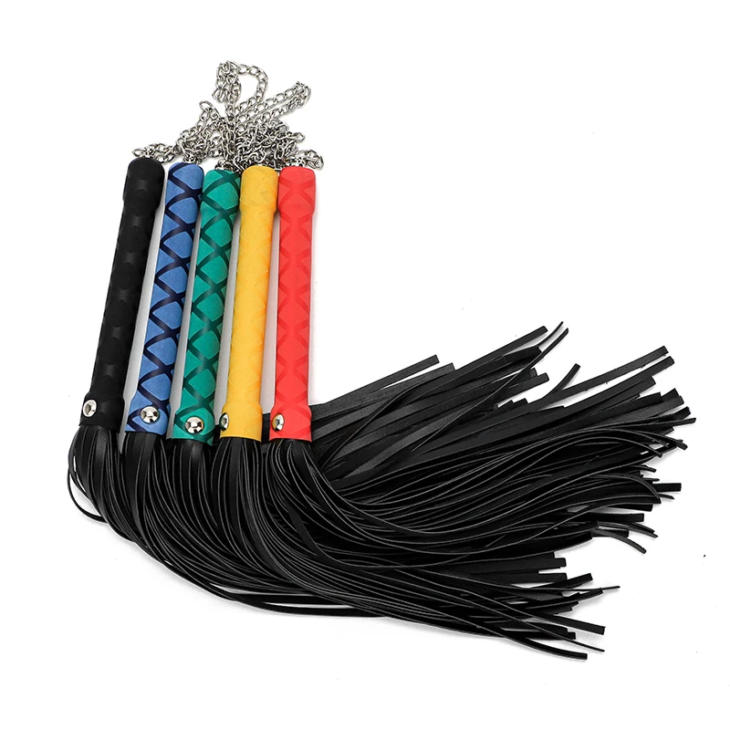 Sex Kit Adult Fun Game Couple Slave Flirting Whips Accessories Bdsm Bondage Floggers For Flirting Whips Sex Adult Leather