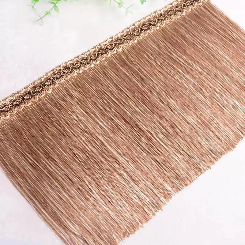 2024 Factory Direct Hot Sales  Purple Polyester Long Chainette  Trims Fringe For  Sewing Curtain Woven Clothing Accessories