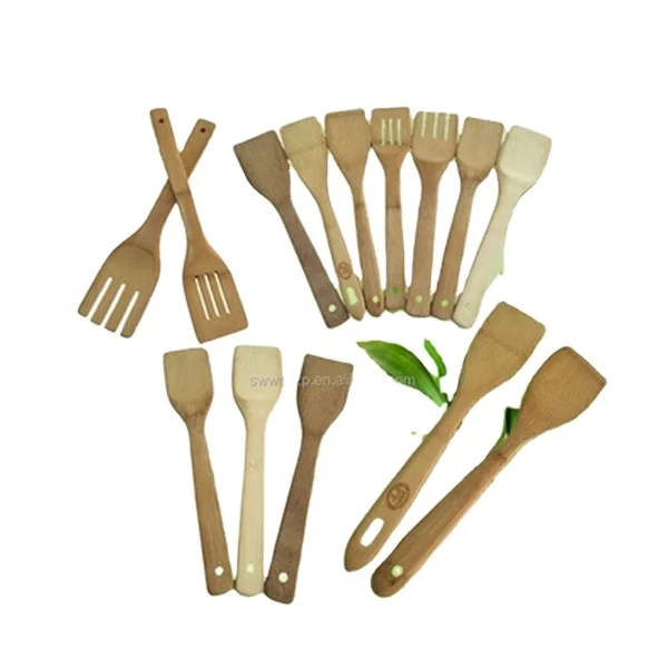 Eco-friendly factory direct bamboo cooking spatulas good sale spatulas for sale