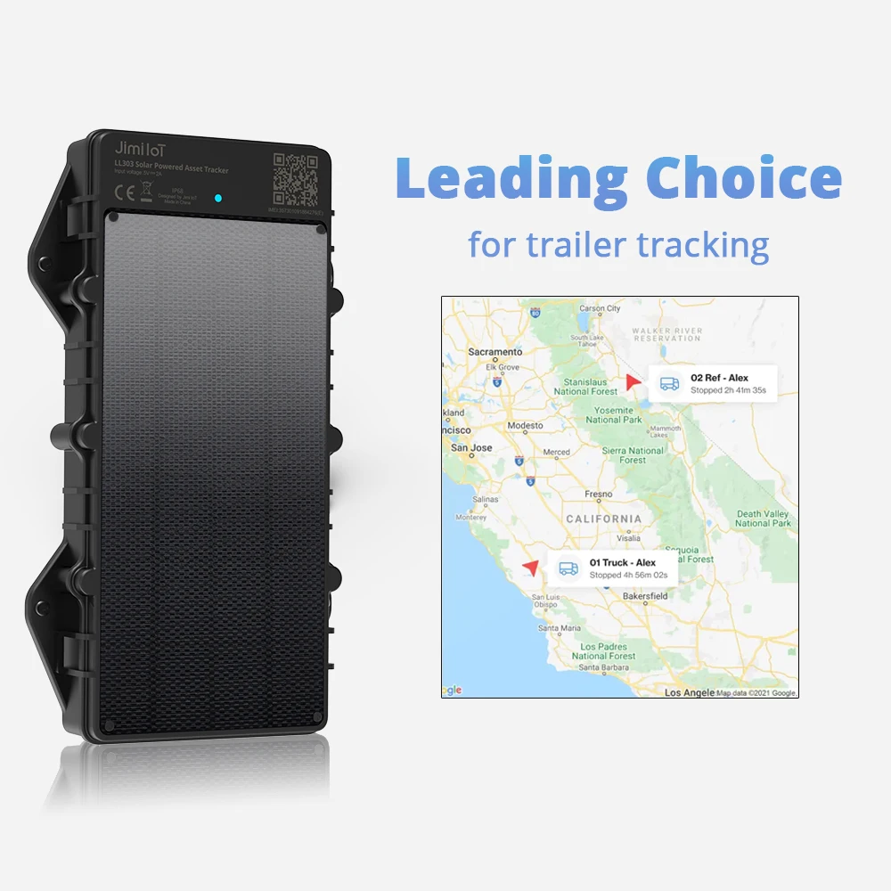 JIMIIOT LL303 Solar GPS Tracker 4G Auto Tag Rastreador Waterproof Car Alarm Bluetooth Wireless APP Vehicle Tracking Device Locat