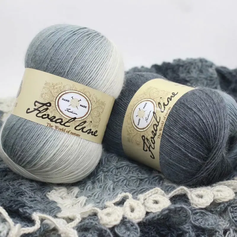  Multi-color Fashion Crochet Thick Merino Wool Knitting Yarn for