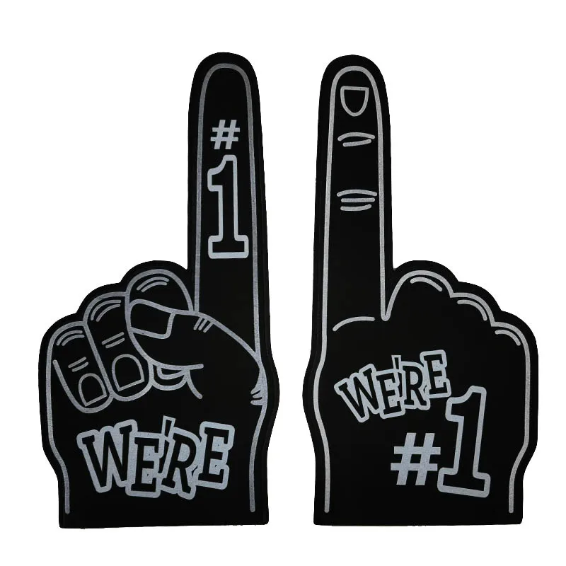 Custom Logo Printed Cheering Foam Fingers Professional Big EVA/Sponge Foam Cheering Foam Hand