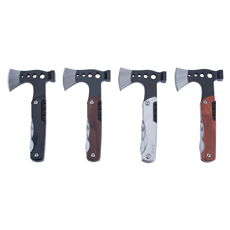 Multi Tool Camping Axe Hatchet 11-in-1 Multitool Camping Gear Survival Tool with Axe Knife Hammer Saw Bottle Can Opener
