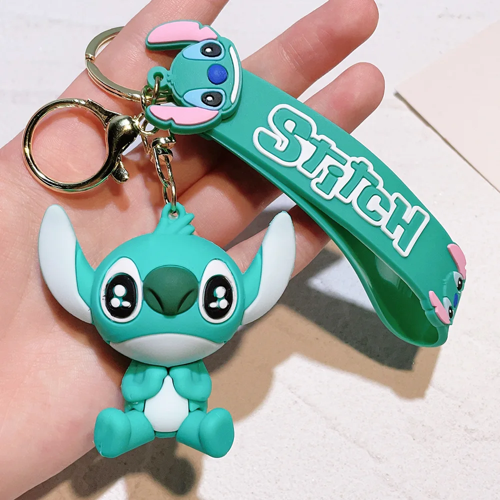 3d Cartoon Pvc Keychain Custom Stitch Doll Plastic Promotional Gifts Keyring Key Chain
