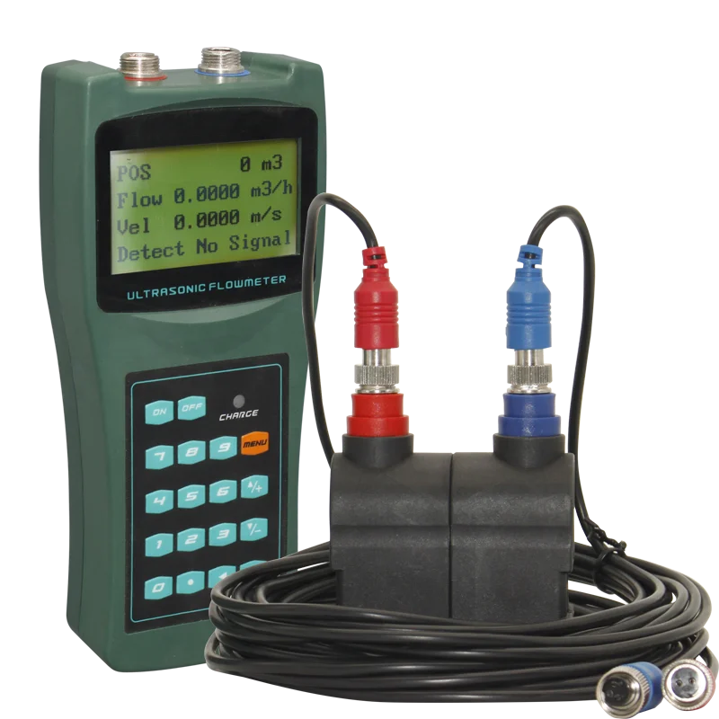 Stock On Sale  liquid control Handheld Water Flow Meter  diesel fuel Portable ultrasonic flowmeter