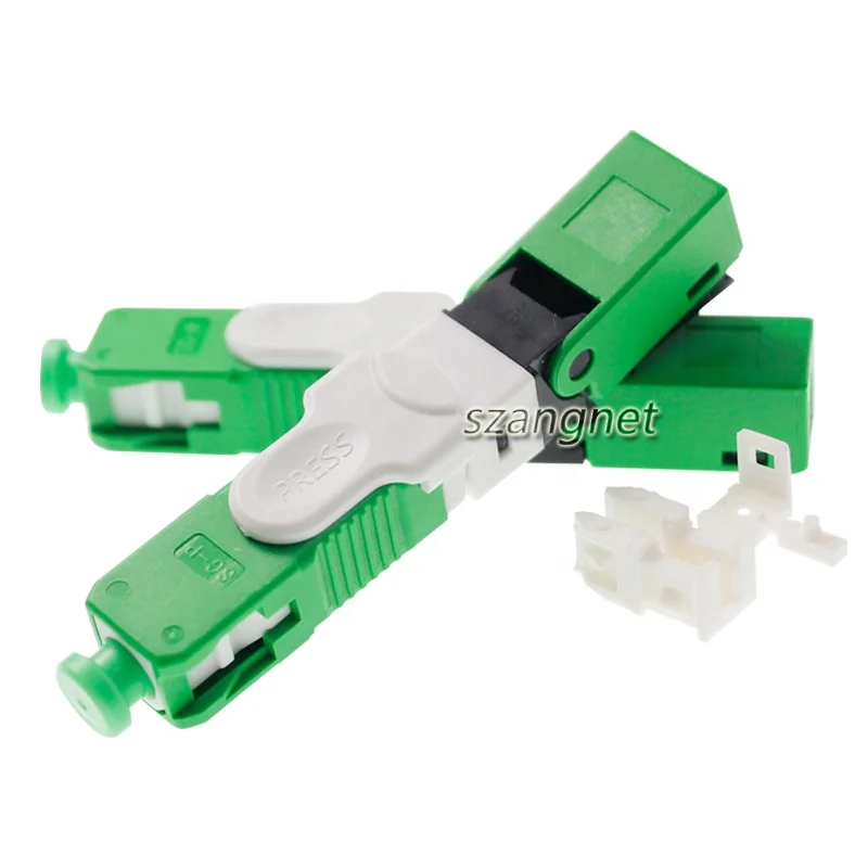 ESC250D Mechanical Fiber Optic Connector SC APC Fast Connectors For Drop Cable