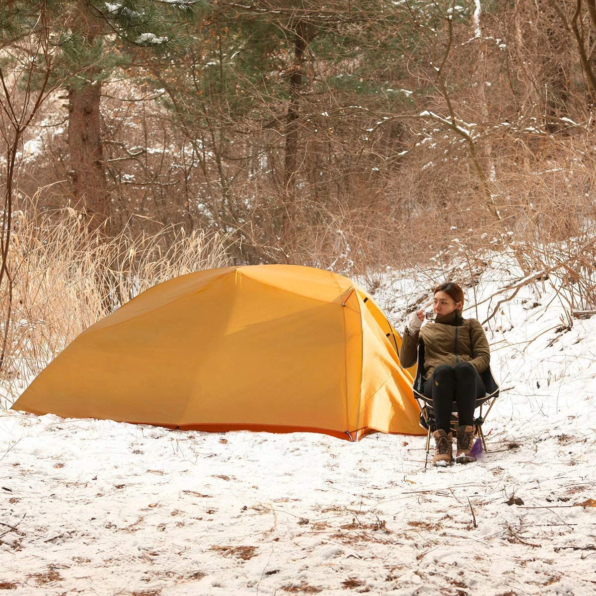 Outdoor Portable Ultralight 1-2 Person Waterproof Camping Tent Backpacking Fishing Tents