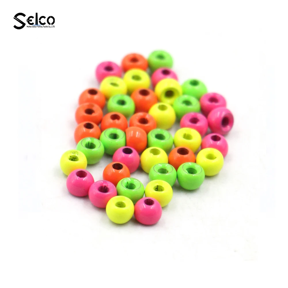 Black red pink yellow green orange Fly Tying Beads Accessories Nymph Flies Fish Tungsten Beads Head