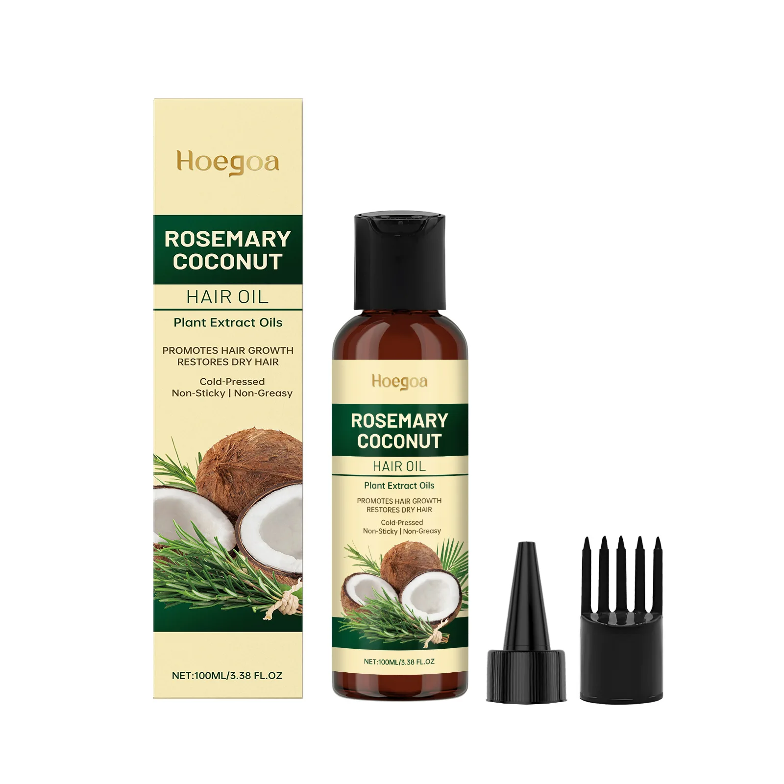 Rosemary Coconut Hair Oil Nourishes Moisturizes Leaves Fragrance Care  Hair Soften Hair Essence