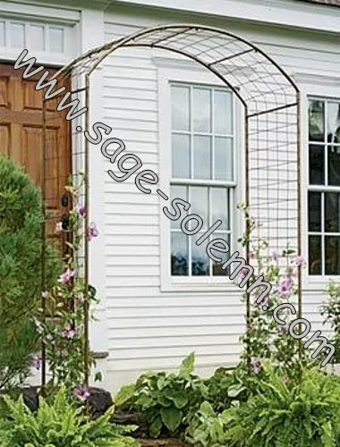 Metal Garden Arch with Single Gate/door,Garden Gate