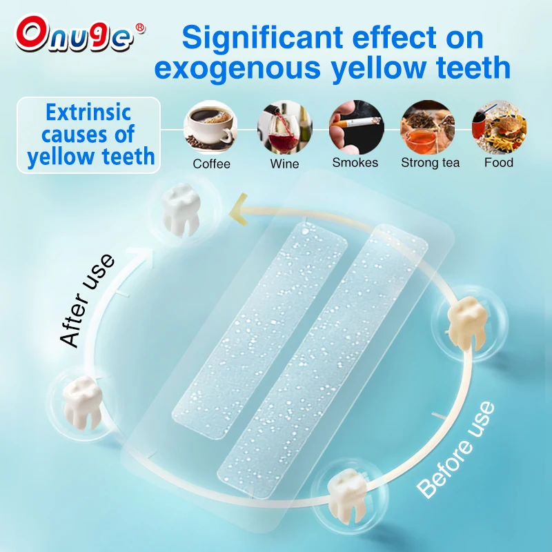 Diamond Teeth Whitening Strip Peroxide Dissolving PAP Oral Dissolving Strips OEM ODM Packaging