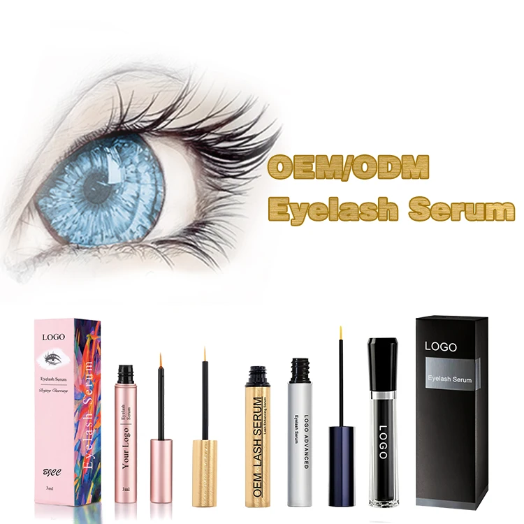 Korean Rapid Growth Natural Vegan Organic BJCC Top Selling Logo Lengthening Grower Eyelash Enhancer Serum Eye Lash Enhancing