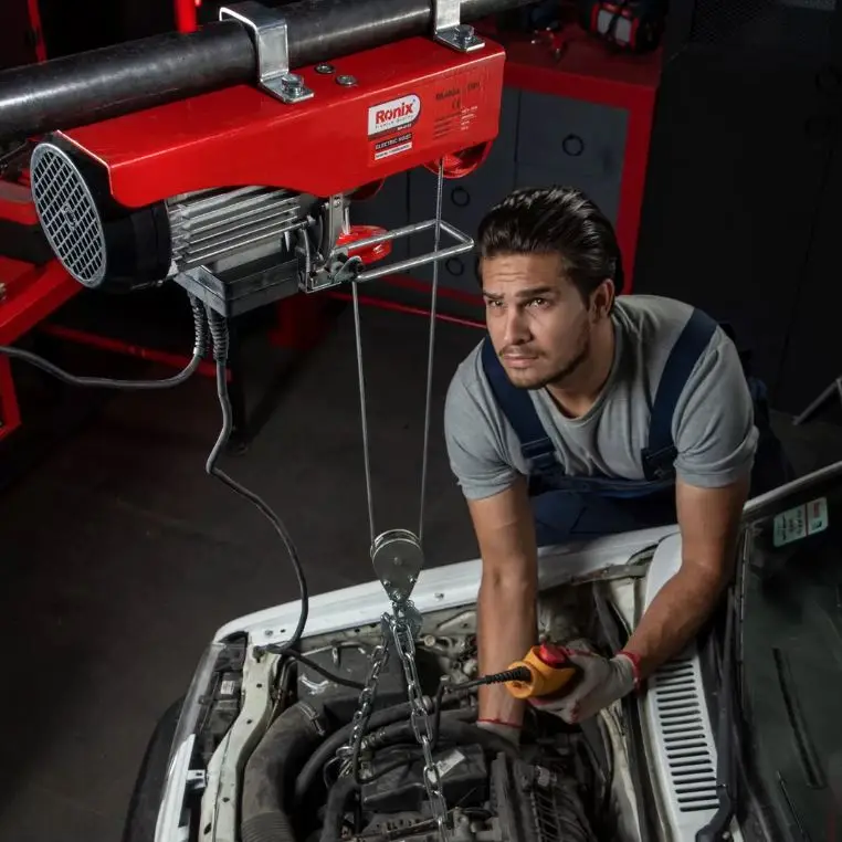 Ronix RH-4130-4136 Model 500KG 1 ton 1.2 ton Small Wire Rope 1600W Electric Hoist electric winch electric hoist