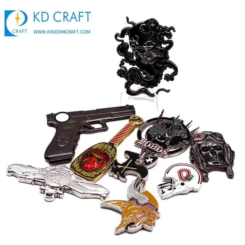 Wholesale no minimum custom anchor logo stamping embossed logo souvenir metal challenge coin