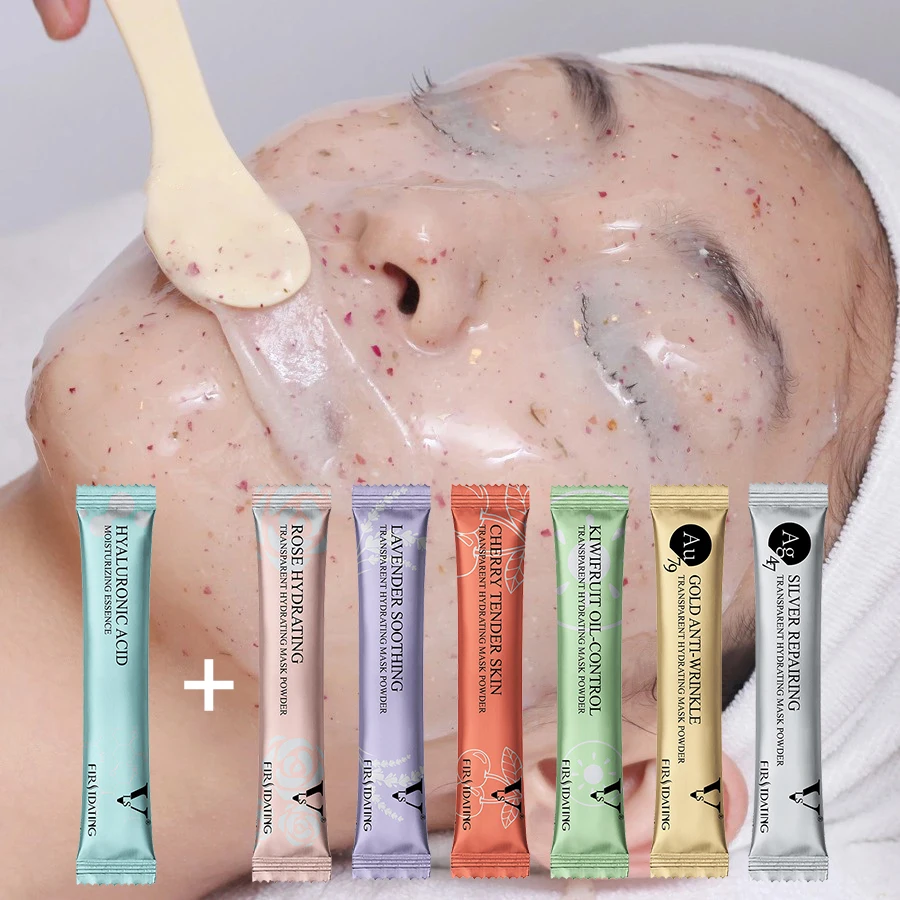 DIY SPA care facial beauty dedicated plant crystal powder organic hydro jelly mask moisturizing whitening peel-off face mask