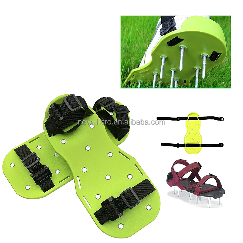 Hot Rainbow Color Cute Lawn Aerator Sandal Spike Shoe Yard Lawn Aerate Loose Soil Sandals Shoes Lawn Grass Land Aerating Tool