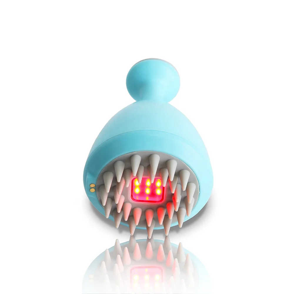 2022 New Arrivals Vibrating Hair Scalp Massager Shampoo Brush For Health Hair Care  therapy light device double head massager