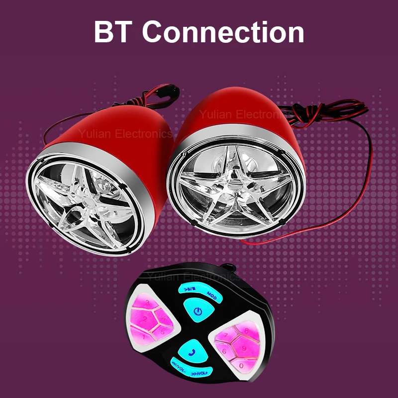 Other Motorcycle Accessories Universal Waterproof Motorcycle Mp3 Audio Alarm Amplifier With Usb