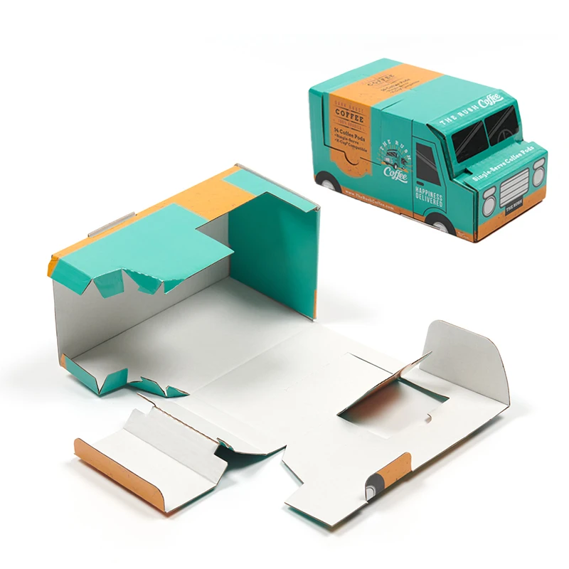 unique christmas custom design auto car shape special present packaging gift box for kids