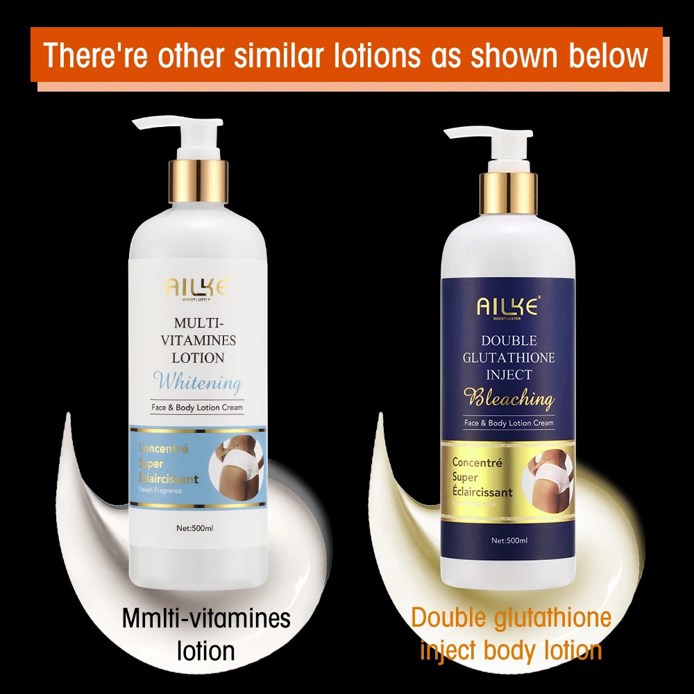 Ailke Custom Made Luxury For Dark Skin Care Organic Whitening Body Lotion Bleaching Face Cream & Lotion (new)