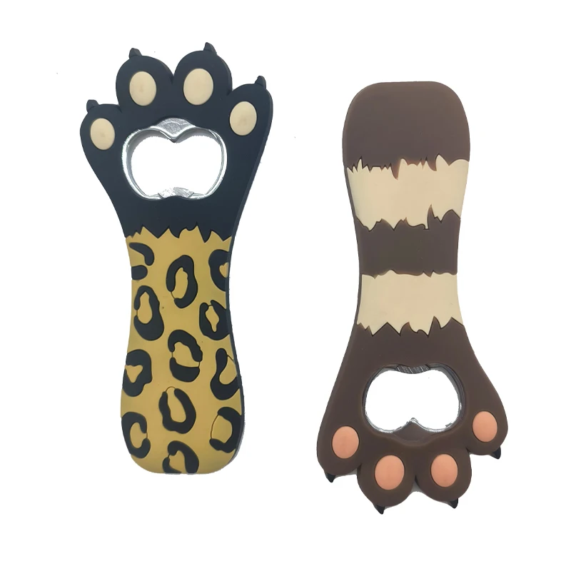 Custom 3D LOGO PVC Bottle Opener Custom cartoon Embossed  Beer opener  With Logo Metal Bottle Opener