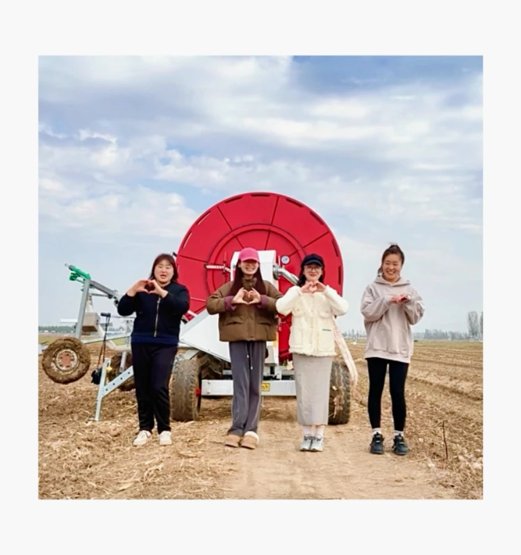 Hot selling agricultural sprinkler irrigation system hard hose reel type sprinkler for sale