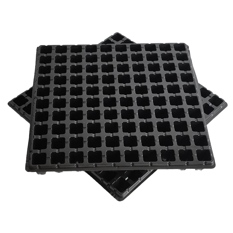 Hot Selling High Quality Reusable Plastic Plant Nursery Seed Germination Tray 100 Cells Seedling Trays for Greenhouse