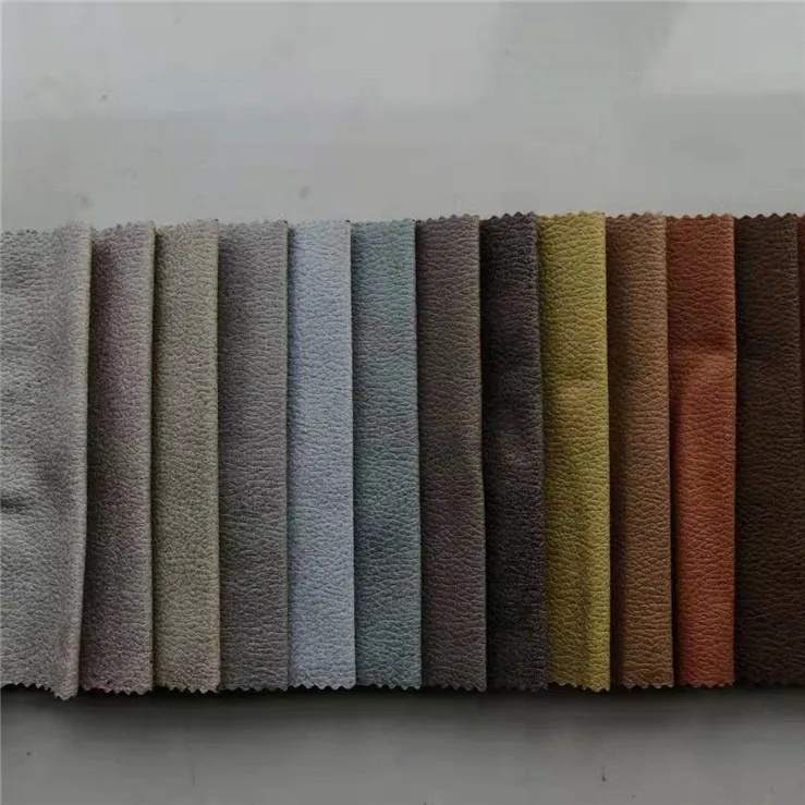 Bronzed polyester material design microfiber holland velvet for sofa fabric