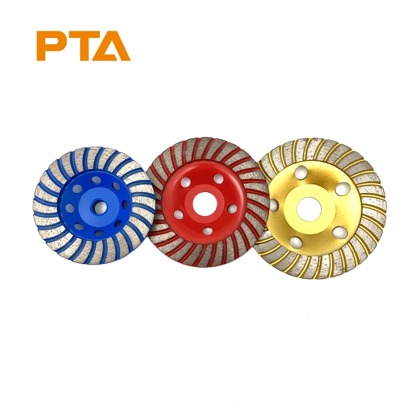 80-180mm Turbo Rim Diamond Grinding Disc Cup Wheel for Stone Granite Marble Concrete Tile
