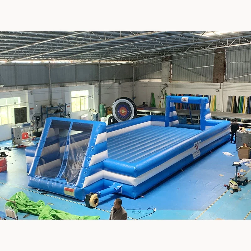 Summer Sport Stadium Inflatable Water Football Pitch Soap Soccer Field for Sale