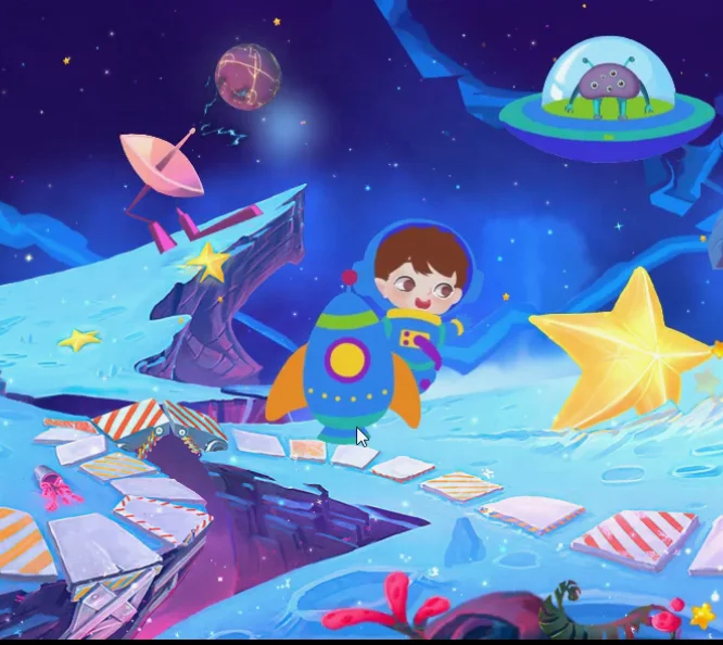 The Newest and first 3d interactive wall  drawing games projector