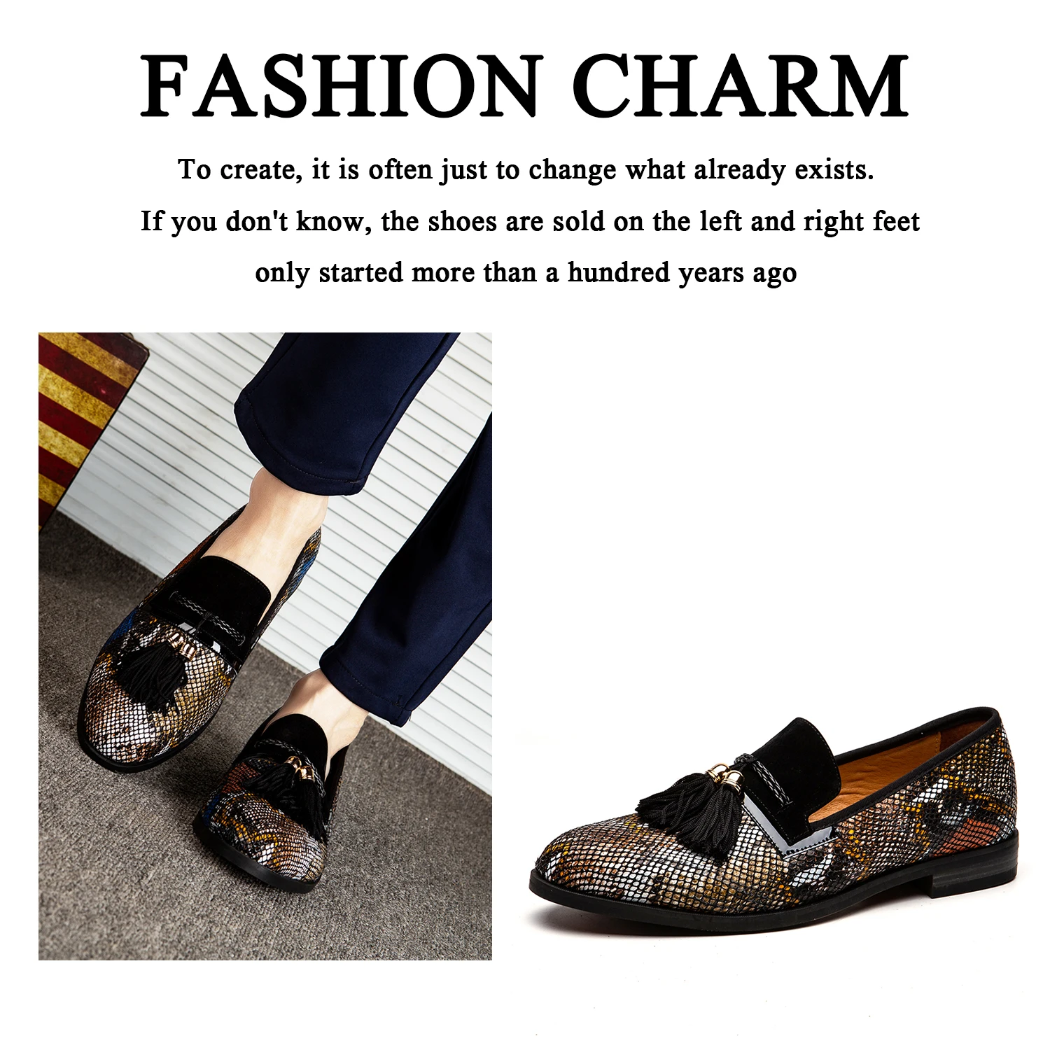 Мужские лоферы без шнуровки Tazewell с бахромой