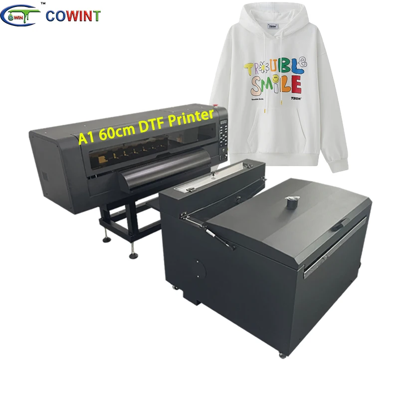 Cowint Digital dtf pet film printer T shirt Textile printing machine dtf printer 60cm with dual Eps I3200/4720/xp600 printheads