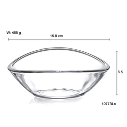 1077CJb Atlantic Candy Box Crystal Lead Free fruit salad luxury bowl decoration glass bowls with lid
